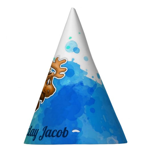 Cute Moose Party Pet Feesthoedjes (Rechts)