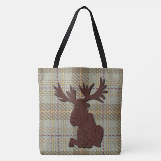 Cute Moose Tote Bag (Voorkant)
