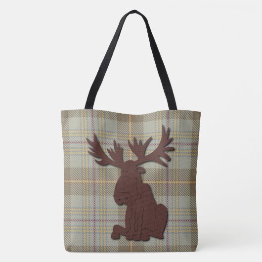 Cute Moose Tote Bag (Achterkant)