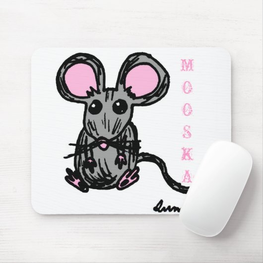 Cute Mooska Mouse Mousepad Muismat (Met muis)