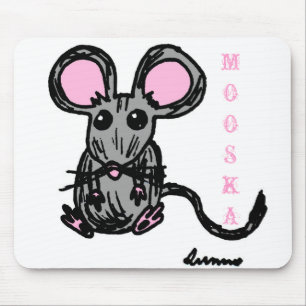 Cute Mooska Mouse Mousepad Muismat