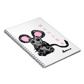 Cute Mooska Mouse Notitieboek (Rechterzijde)
