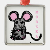 Cute Mooska Mouse Ornament (Voorkant)