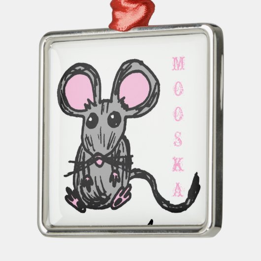 Cute Mooska Mouse Ornament (Links)
