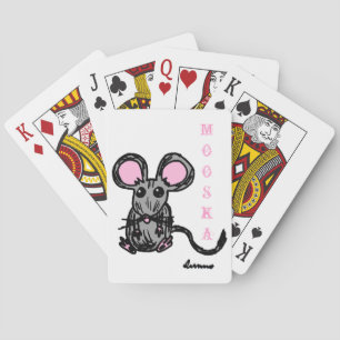 Cute Mooska Mouse-speelkaarten Pokerkaarten