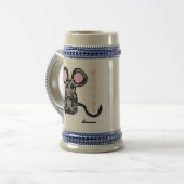 Cute Mooska Mouse Stein Bierpul (Voorkant links)