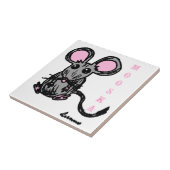 Cute Mooska Mouse Tegel Tegeltje (Zijkant)