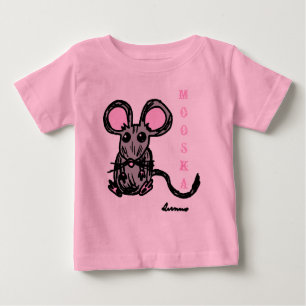 Cute Mooska Mouse Toddlers Long-Sleeve T-Shirt