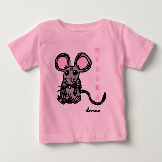 Cute Mooska Mouse Toddlers Long-Sleeve T-Shirt (Voorkant)