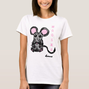 Cute Mooska Mouse Womens Spaghetti Tank