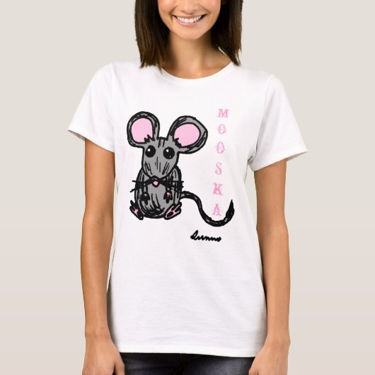 Cute Mooska Mouse Womens Spaghetti Tank (Voorkant)