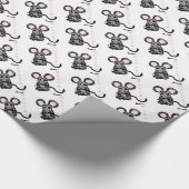 Cute Mooska Mouse Wrapping Paper Cadeaupapier (Hoek)
