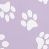 Cute Moppige Pastel Paarse Witte Kat Hond Pootafdr Behang (Zoom)