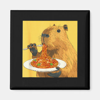 Cute More Spaghetti Less Upsetti Capybara Magneet