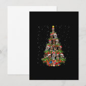 Cute Morkie Dog kerstboom cadeaus decor-mas Tr Kaart (Voorkant / Achterkant)