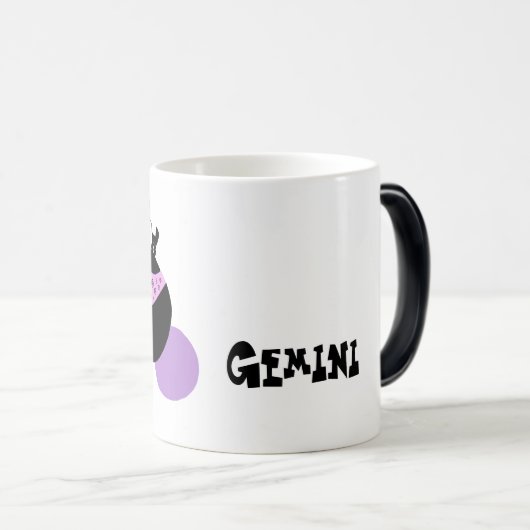 *~* Cute Morphing Gemini Astrology Horoscope Sign. Magische Mok (Voorkant rechts)