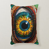 Cute Mosaic Glas-in-lood Oog ontwerp Accent Kussen (Voorkant(Verticaal))
