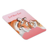 Cute mother and baby tiger magnet magneet (Rechterzijde)