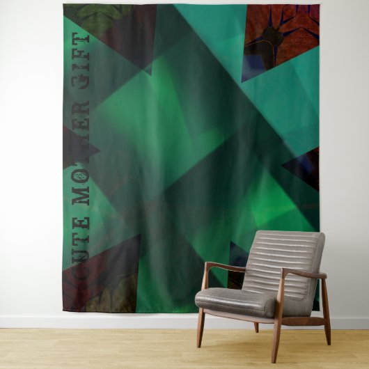 CUTE MOTHER GIFT_IMG_BLACK_GREEN_RMDESIGNFLO55_ WANDKLEED (In situ)