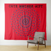 CUTE MOTHER GIFT_ROOS_RED_RMDESIGNFLO55_ TAPES WANDKLEED (In Situ (horizontaal))