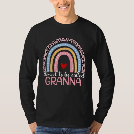 Cute Mother s Day Blessed To Be Called Granna Rain T-shirt (Voorkant)