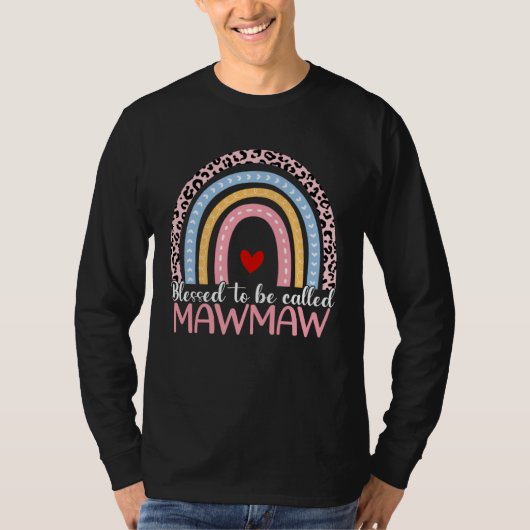 Cute Mother s Day Blessed To Be Called Mawmaw Rain T-shirt (Voorkant)