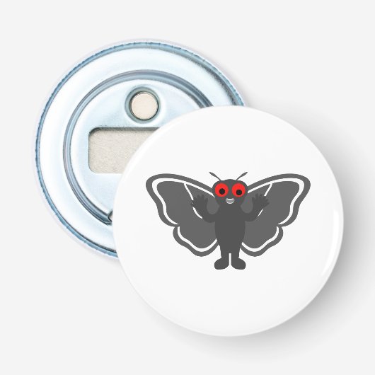 Cute Mothman Button Flesopener (Voorkant)