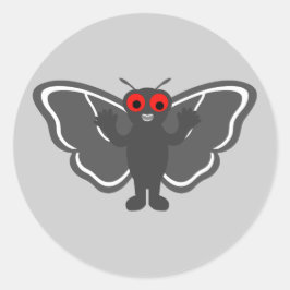 Cute Mothman Ronde Sticker