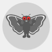Cute Mothman Ronde Sticker (Voorkant)