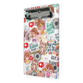 Cute Motivational – Positive Quote Kawaii Mini Klembord (Angled2)