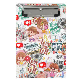 Cute Motivational – Positive Quote Kawaii Mini Klembord