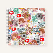 Cute Motivational – Positive Quote Kawaii  Notitieboek (Voorkant)