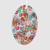 Cute Motivational – Positive Quote Kawaii  Ornament (voorkant)