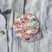 Cute Motivational – Positive Quote Kawaii  Ronde Button 4,0 Cm (In situ)