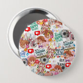 Cute Motivational – Positive Quote Kawaii  Ronde Button 4,0 Cm (Voorkant /achterkant)