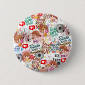 Cute Motivational – Positive Quote Kawaii  Ronde Button 5,7 Cm (Voorkant)