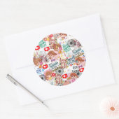Cute Motivational – Positive Quote Kawaii Ronde Sticker (Envelop)