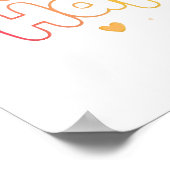 Cute Motivational Typography with Sparkles Poster (Hoek)