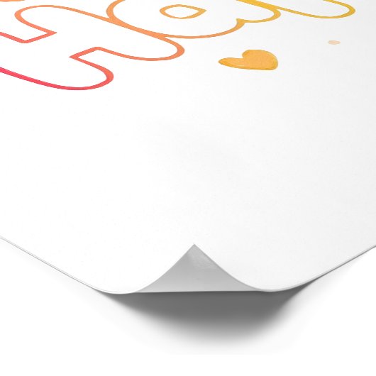 Cute Motivational Typography with Sparkles Poster (Hoek)