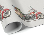 Cute Motorcycle Cadeaupapier (Rol Hoek)