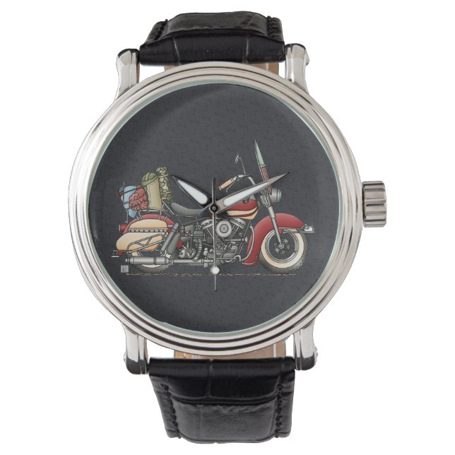 Cute Motorcycle Horloge (Voorkant)
