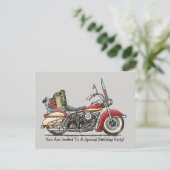 Cute Motorcycle Kaart (Staand voorkant)