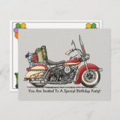 Cute Motorcycle Kaart (Voorkant / Achterkant)