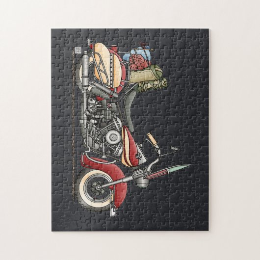 Cute Motorcycle Legpuzzel (Verticaal)