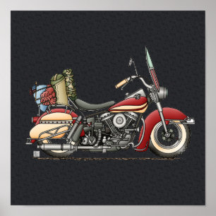 Cute Motorcycle Poster