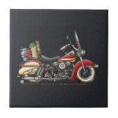Cute Motorcycle Tegeltje (Voorkant)