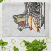 Cute Motorcycle Theedoek (Gevouwen)