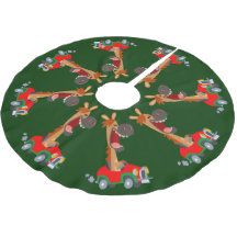 Cute Motorised Cartoon Horse Tree Skirt