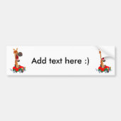 Cute Motorized Cartoon Horse Bumpersticker (Voorkant)