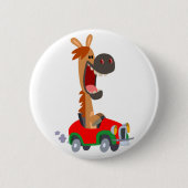 Cute Motorized Cartoon Horse Button Badge (Voorkant)